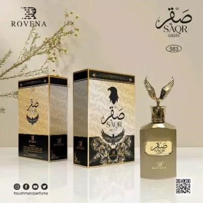ادکلن صقر گلدن زنانه حجم 100 میل  ROVENASaqr Golden کد 538
