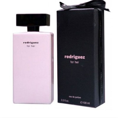 عطر فراگرنس ورد نارسیس ردریگز فور هر صورتی (جعبه مشکی) | Fragrance World Redriguez For Her