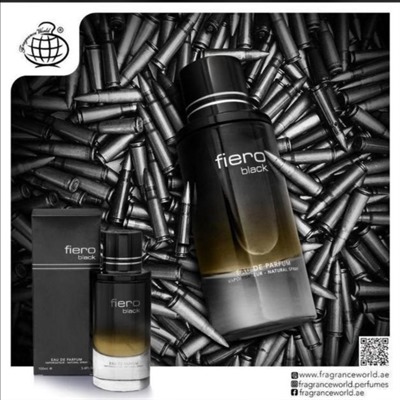 عطر ادکلن فیرو بلک مردانه فراگرنس ورد Fragrance world Fiero Black