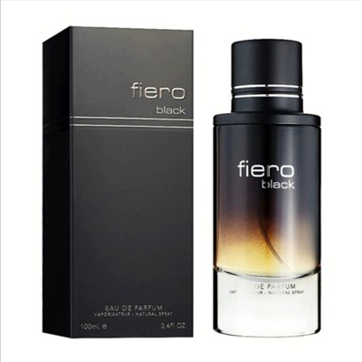 عطر ادکلن فیرو بلک مردانه فراگرنس ورد Fragrance world Fiero Black