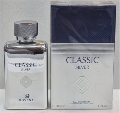 ادکلن کلاسیک سیلور روونا مردانه CLASSIC SILVERحجم 100میل کد 399 ROVENA