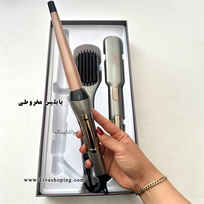 کیت آرایشی مو ۳ در ۱ لایچی مدل L-43 اتو مو و برس و بابلیس