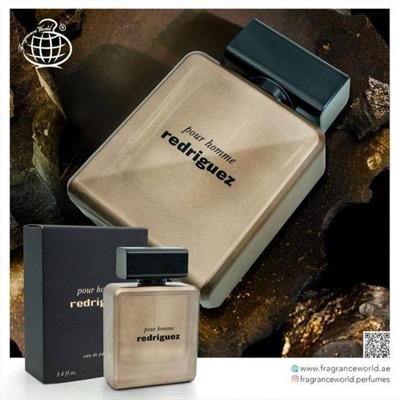 عطر مردانه فراگرنس ورد Redriguez Pour Homme حجم ۱۰۰ میل نارسیس فور هیم