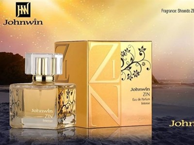 ادکلن جانوین زین اینتنس رایحه شیسیدو زن سکرت بلوم 100 میل johnwin
