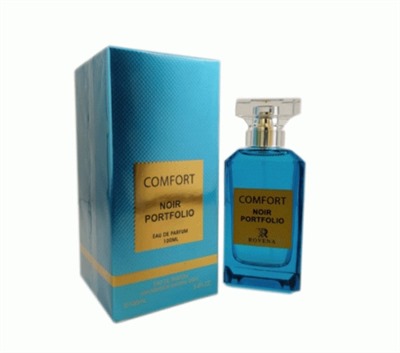 ادکلن روونا مدل کامفورت نویر حجم 100میل تام فورد نرولی پورتوفینو portfolio noir ROVENA 